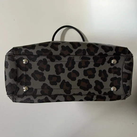 Coach Leopard Print Margot Bag Set - wallet/bag/makeup bag in Black/Brown - Picture 3 of 8